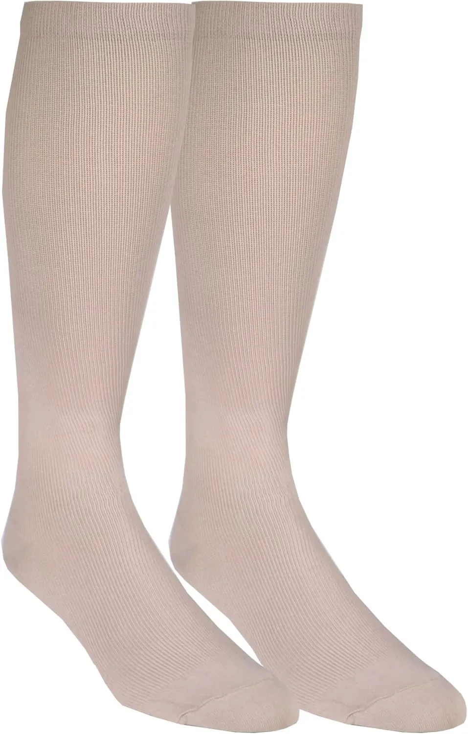 Truform Compression 20-30 mmHg Knee High Dress Style Socks Tan, Small, 2 Count