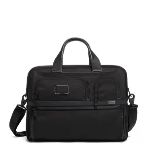 Tumi Alpha Expandable Organiser Laptop Brief - Black