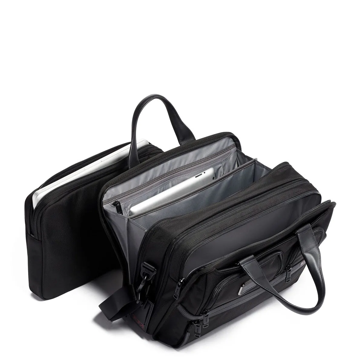 Tumi Alpha Expandable Organiser Laptop Brief - Black