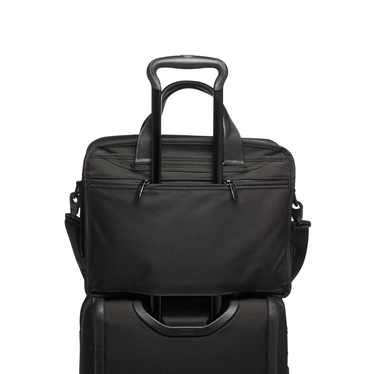 Tumi Alpha Expandable Organiser Laptop Brief - Black