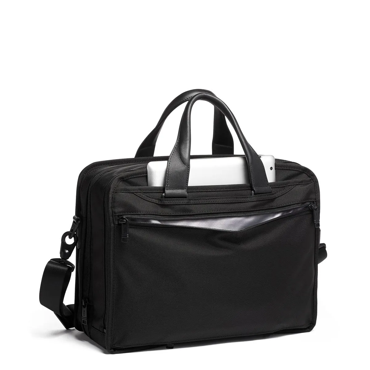 Tumi Alpha Expandable Organiser Laptop Brief - Black