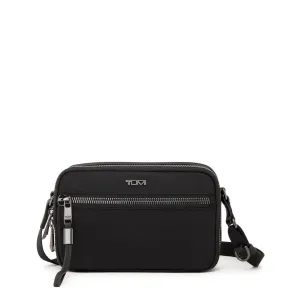 Tumi Voyageur Langley Crossbody - Black/Gun Metal
