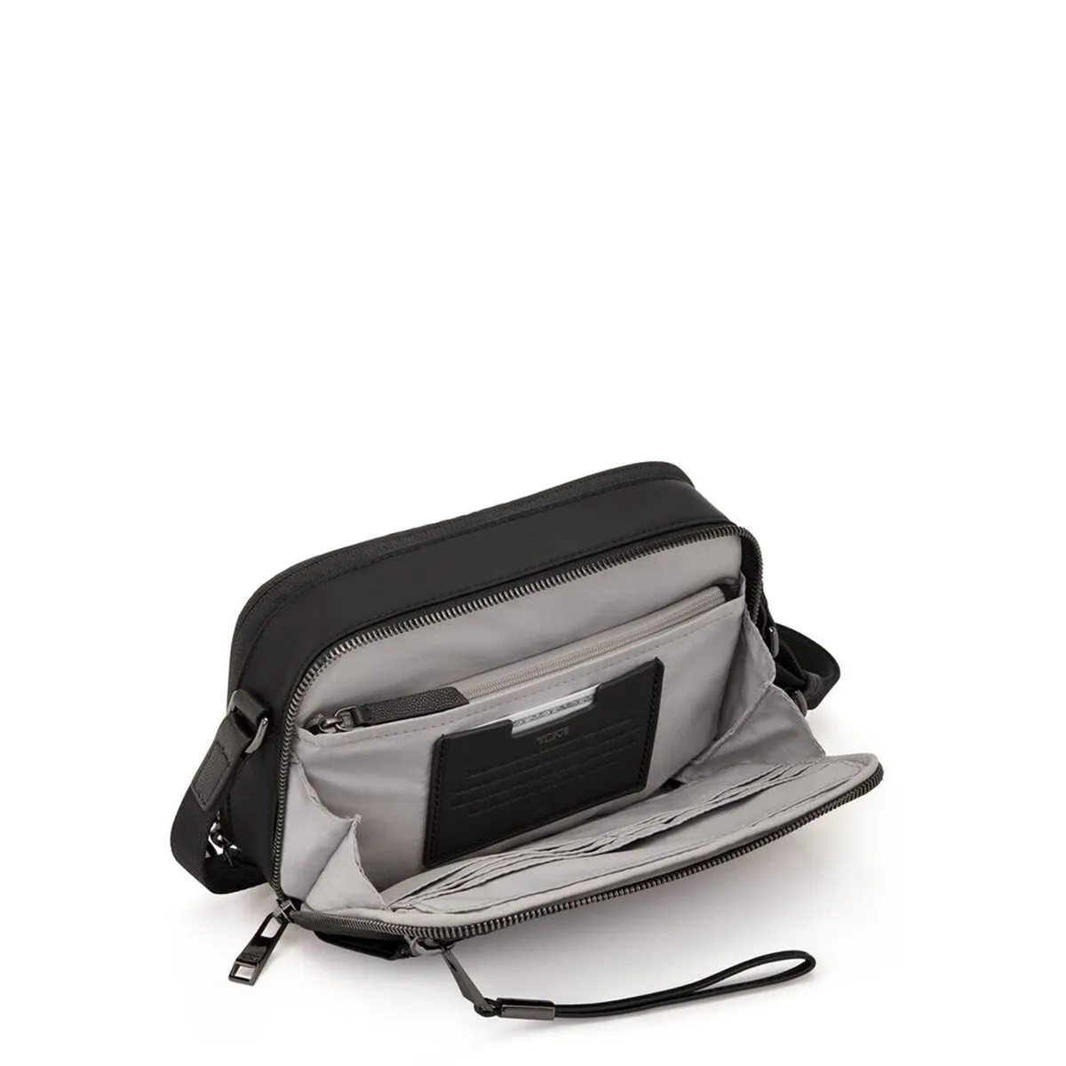 Tumi Voyageur Langley Crossbody - Black/Gun Metal