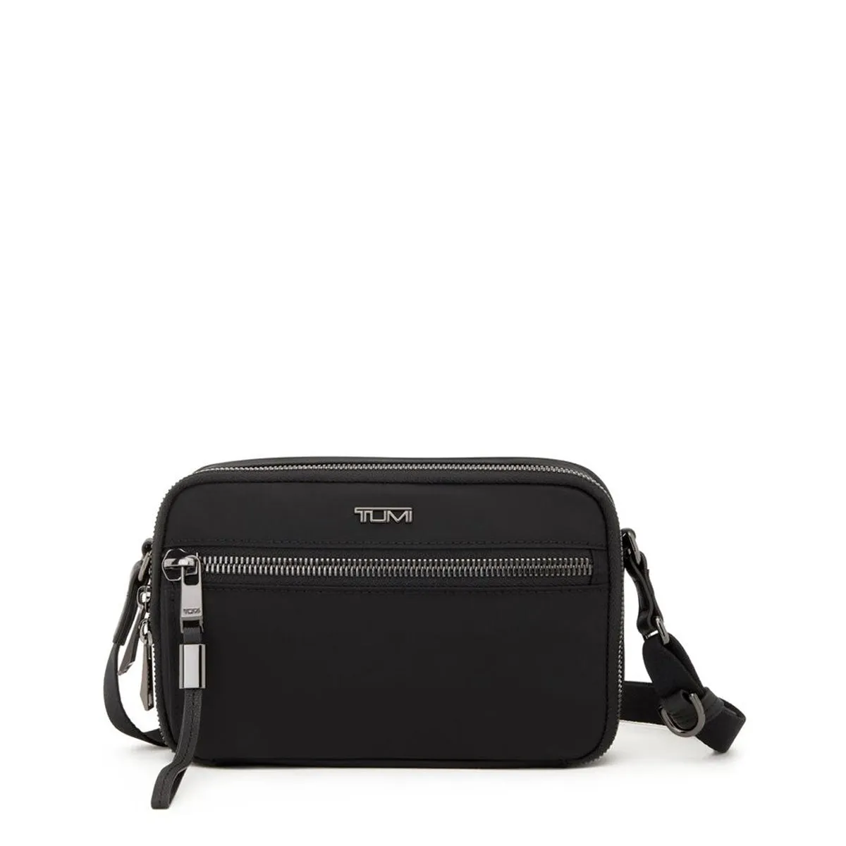 Tumi Voyageur Langley Crossbody - Black/Gun Metal