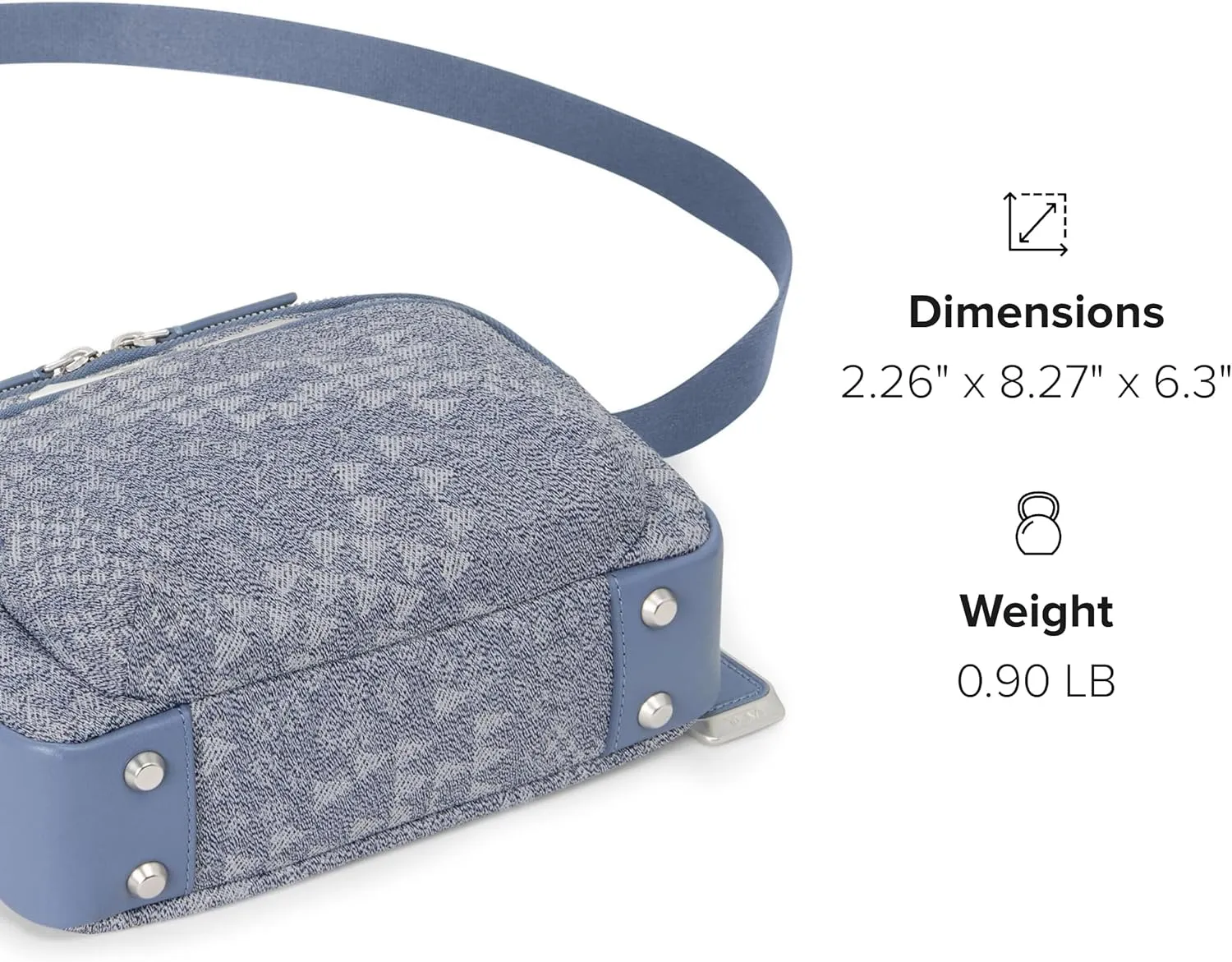 TUMI - Voyageur Teghan Crossbody - Compact Purse with Leather Trim - Sleek Crossbody Bags - For Everyday Casual Travel