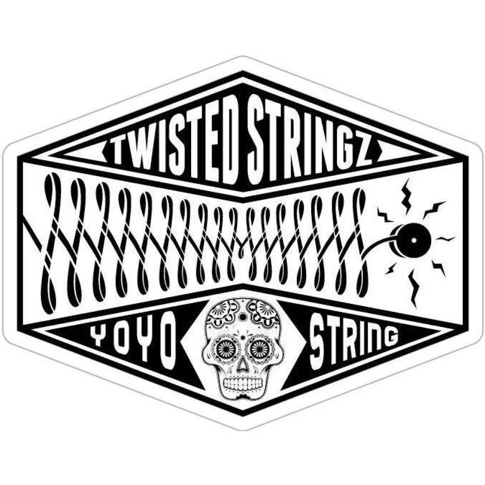 Twisted Stringz Deluxe Yo-Yo Bag - YoYo Carry Case - Holds 12 Yo-Yos- Triple Stitch Shoulder Strap - Double Graphics