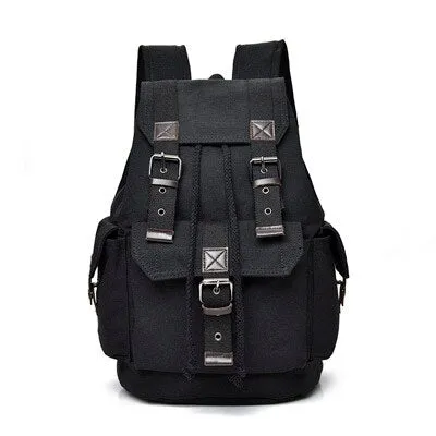 Unisex Canvas Backpack Men Backpacks Large Male/Females High Quality Canvas Backpacks