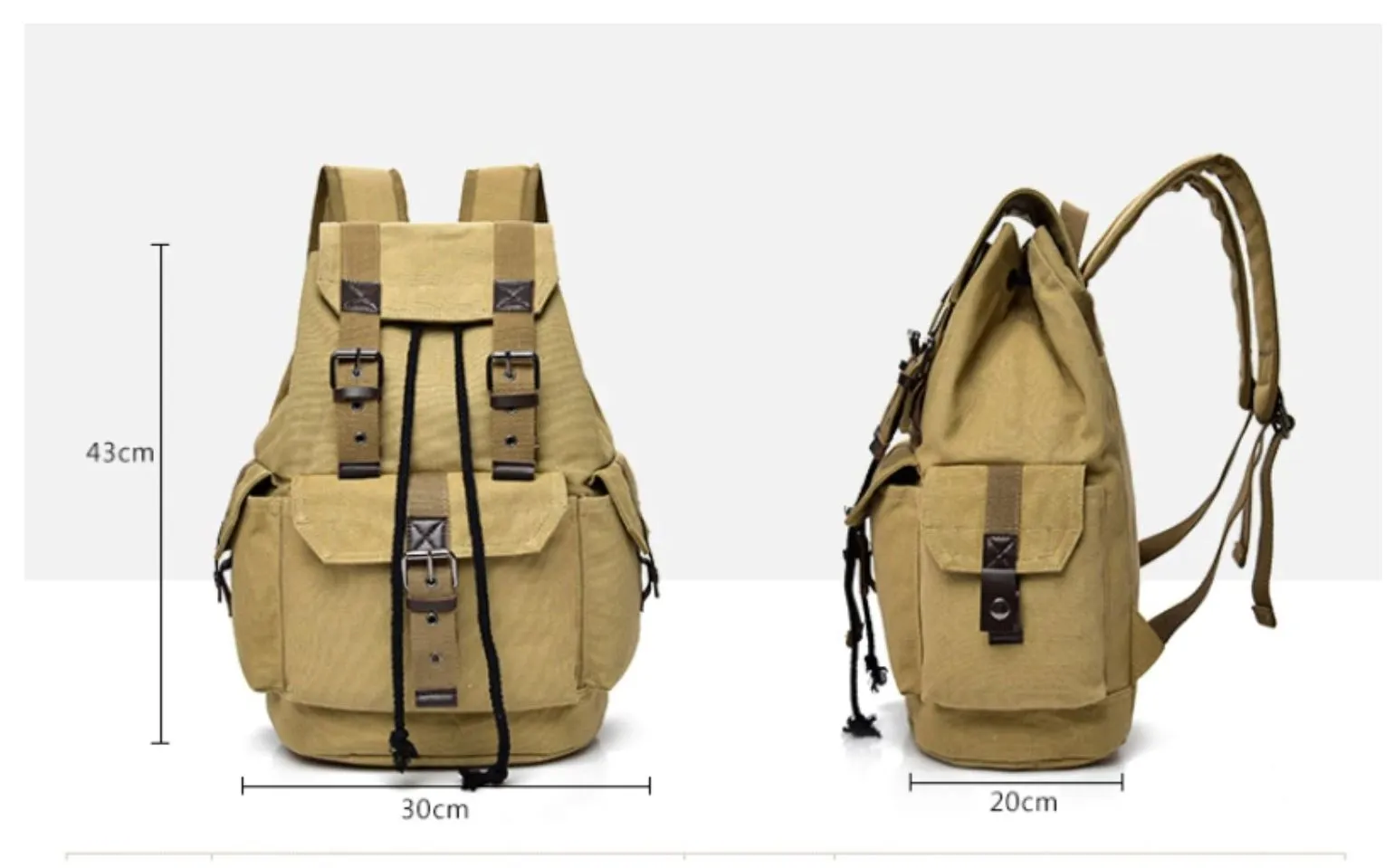 Unisex Canvas Backpack Men Backpacks Large Male/Females High Quality Canvas Backpacks
