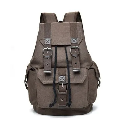 Unisex Canvas Backpack Men Backpacks Large Male/Females High Quality Canvas Backpacks