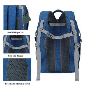 USB Diaper Bags Backpack Foldable Sunscreen Baby Bed Large Capacity