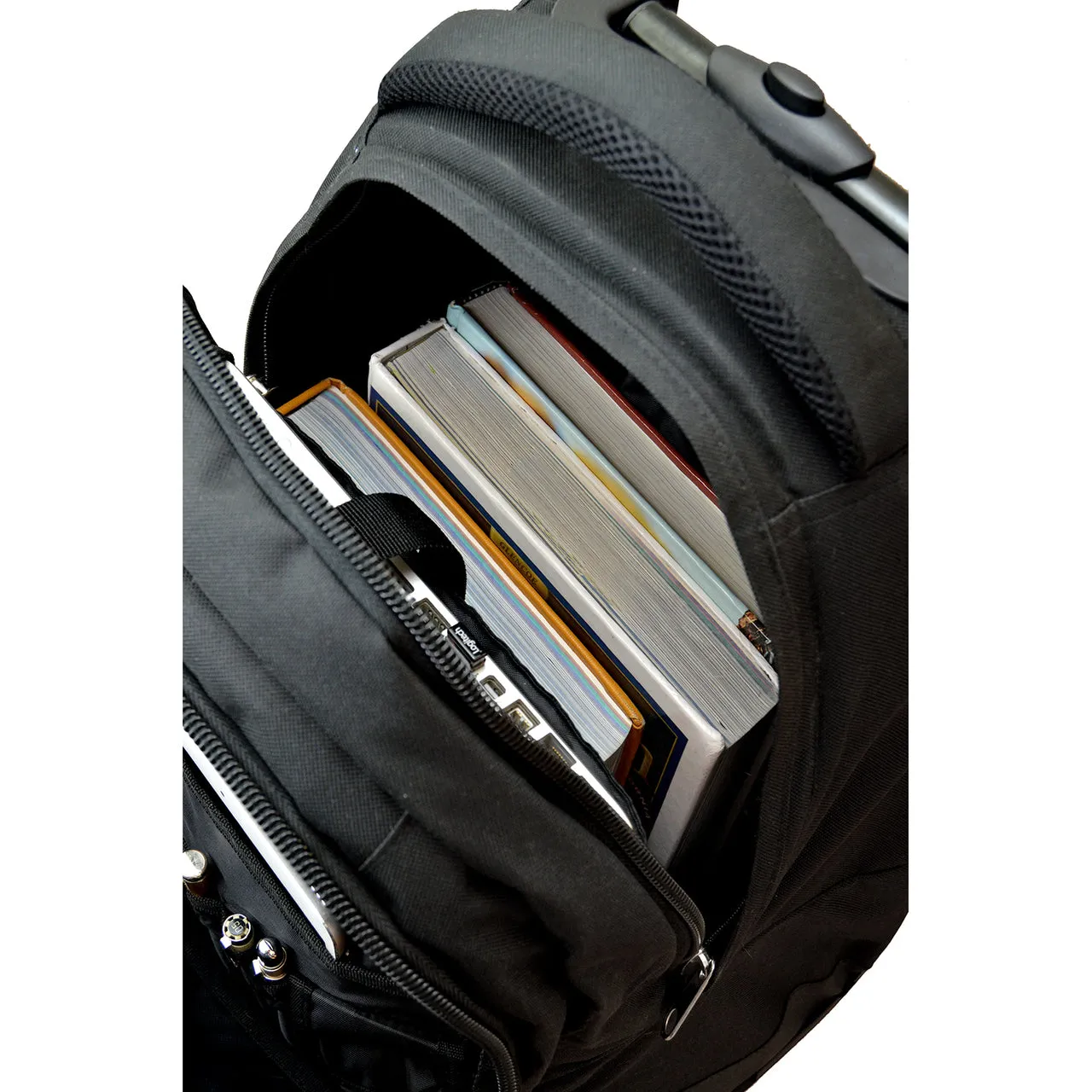 Utah Premium Wheeled Backpack in Black