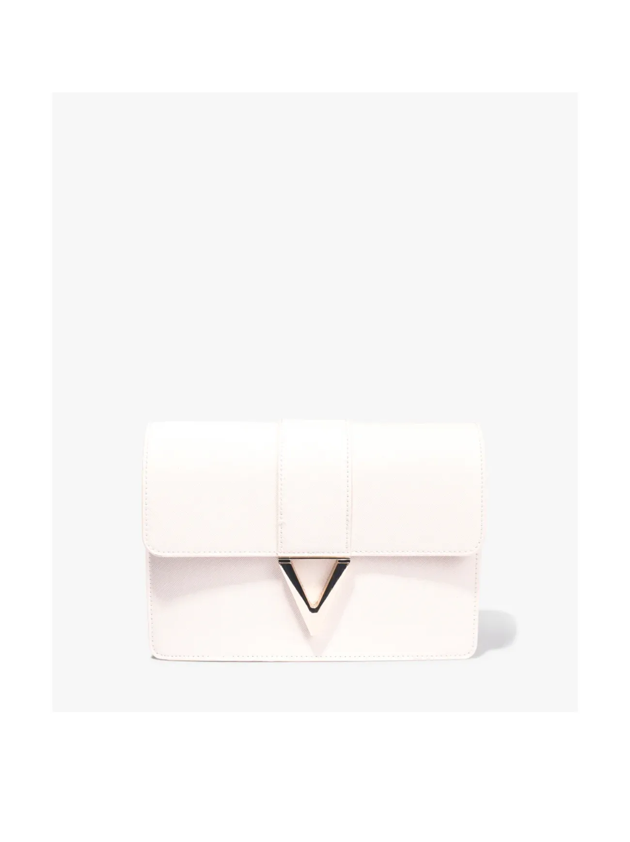 Valentino Voyage Re Ecru Flap Bag