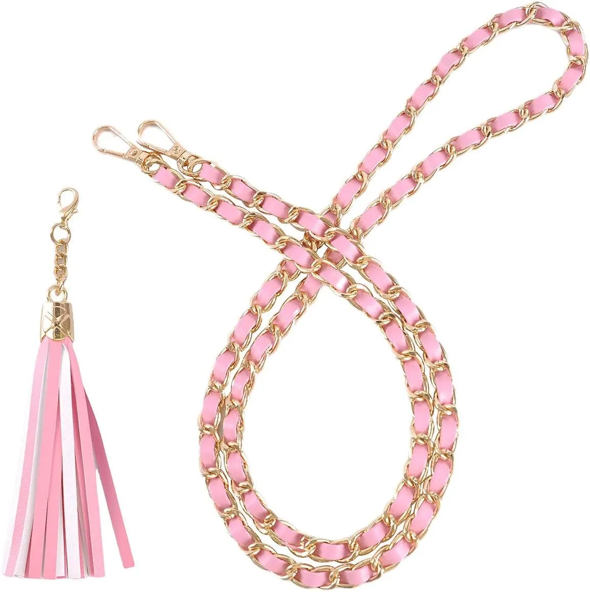 VanEnjoy Purse Chain Strap with Tassel - Microfiber Leather - Replacement for Shoulder Straps for Handbag -47
