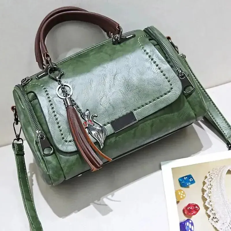 Vegan-Friendly Leather Ladies Crossbody Bag