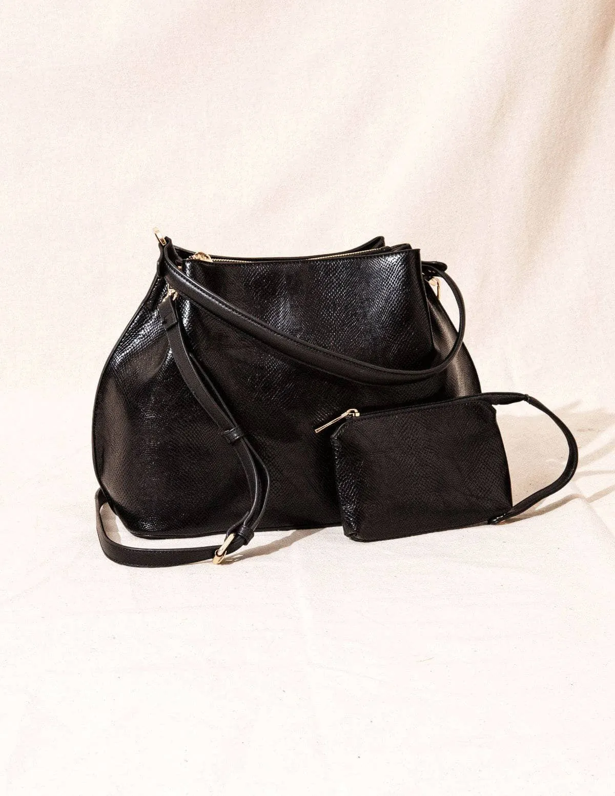 Vegan Leather 2 in 1 Convertible Tote