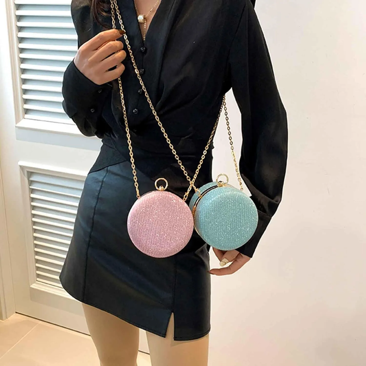 Vegan Leather Small Crossbody Bag for Women Shoulder Bags Anti-Theft Design for Travel Running Fanny Pack