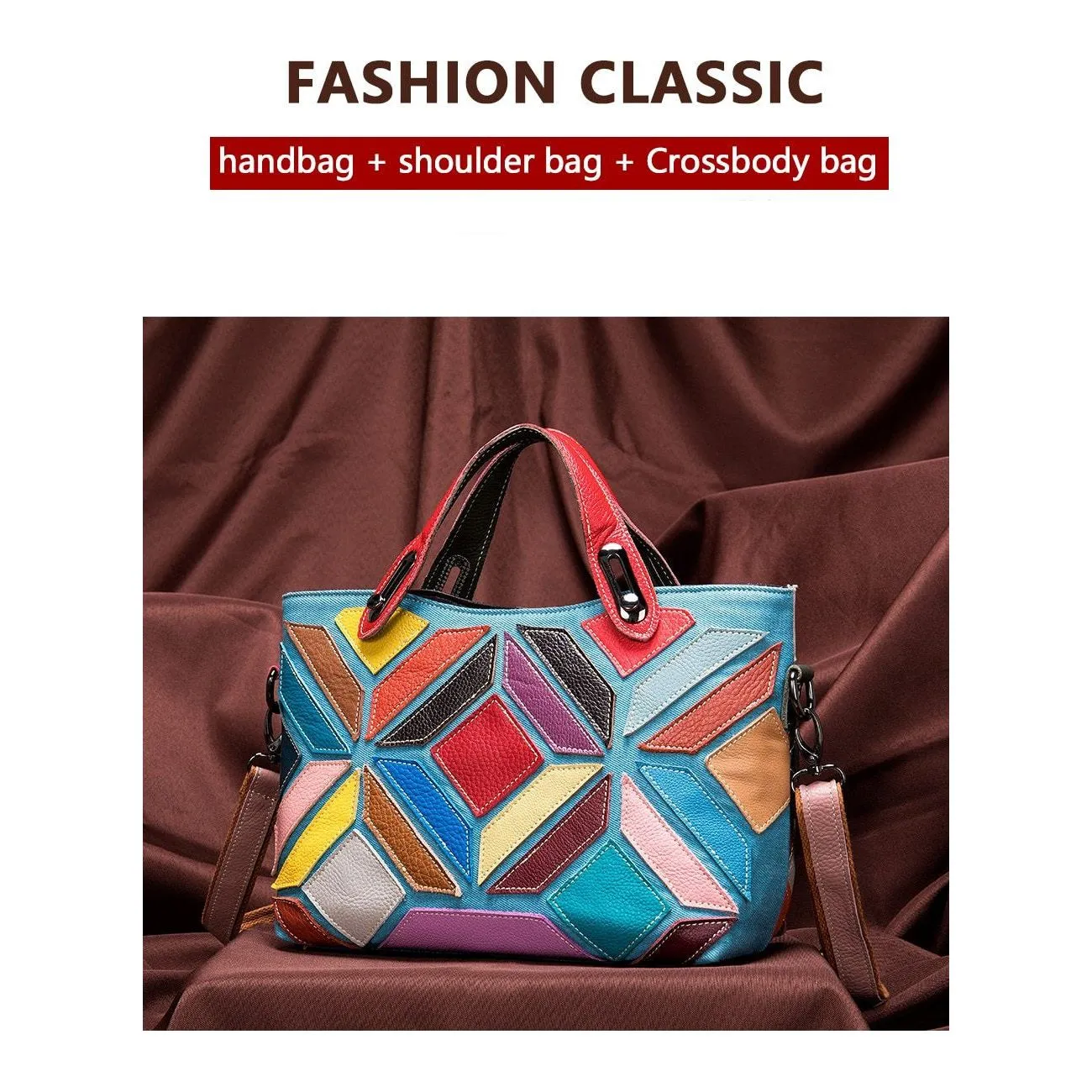 Veltique Casual Zip Tote