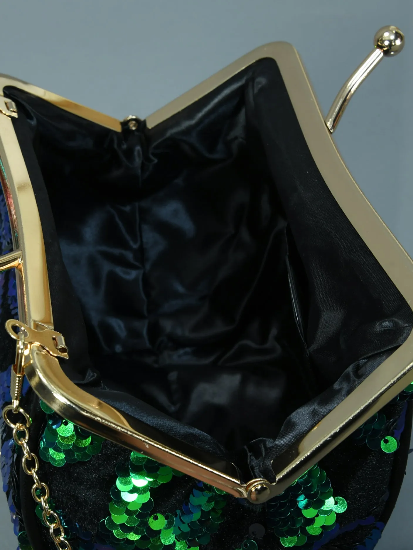 Velvet Sequin Clutch