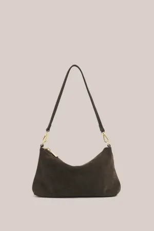 VESTIRSI - Ashley Suede Leather XBody Bag CHOCOLATE