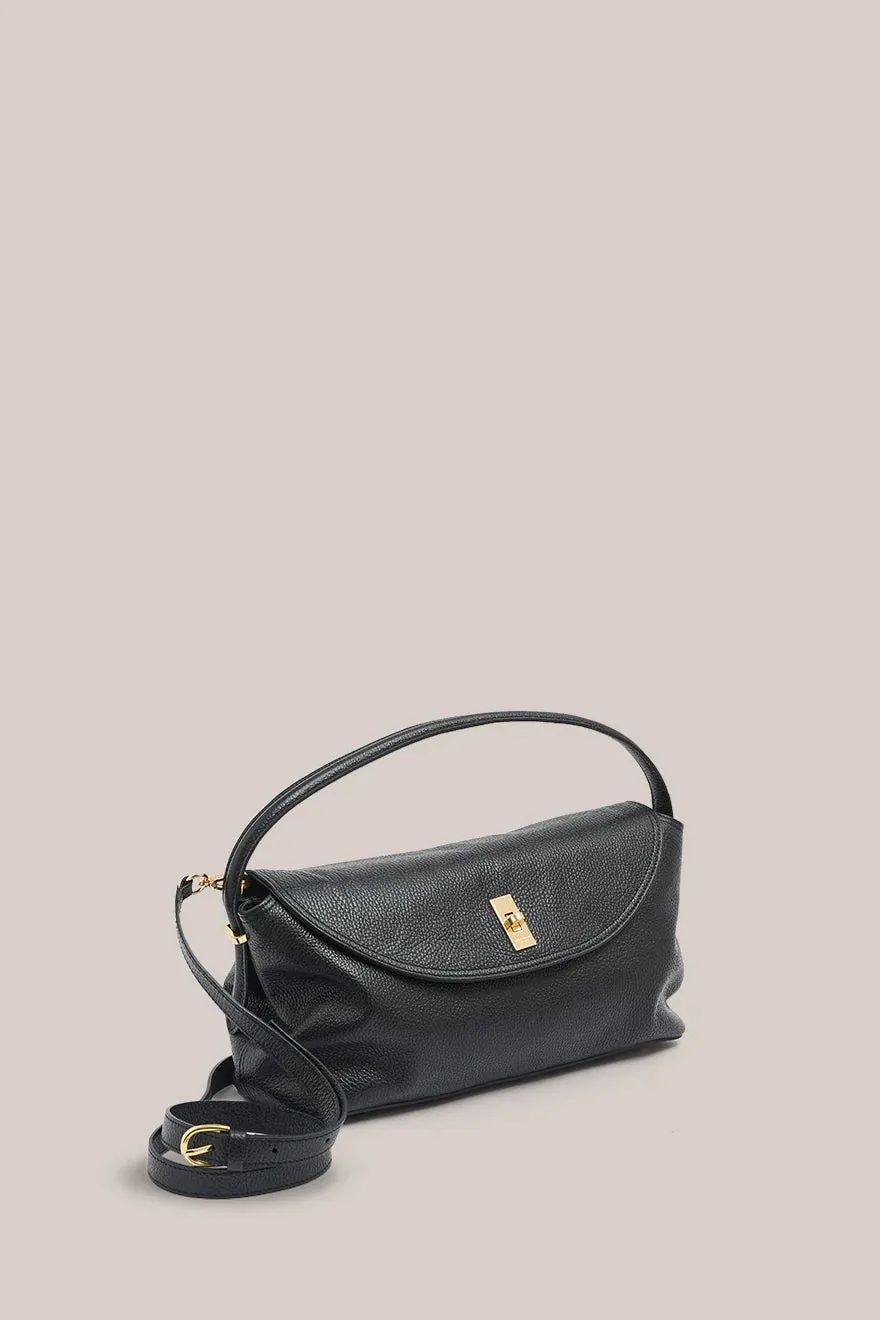 VESTIRSI - Sloane Large Leather Top Handle XBody Bag BLACK