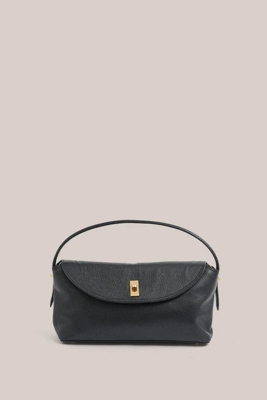 VESTIRSI - Sloane Large Leather Top Handle XBody Bag BLACK