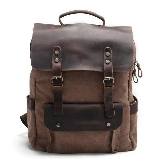 Vintage Canvas Laptop Backpack