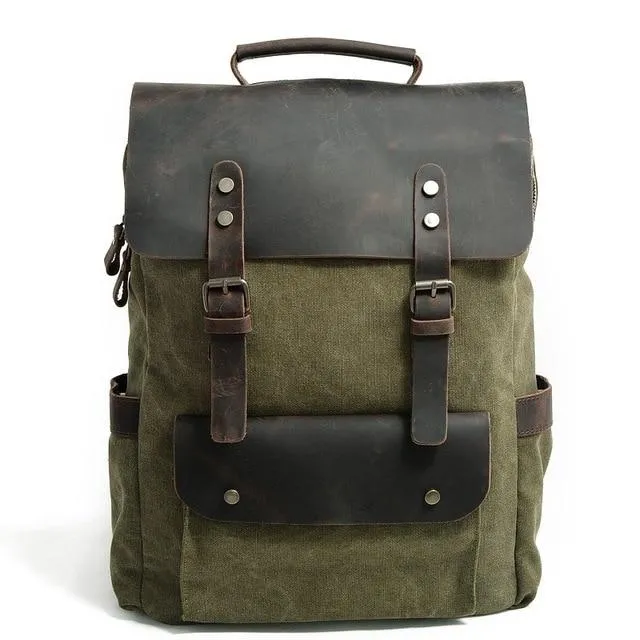 Vintage Canvas Laptop Backpack