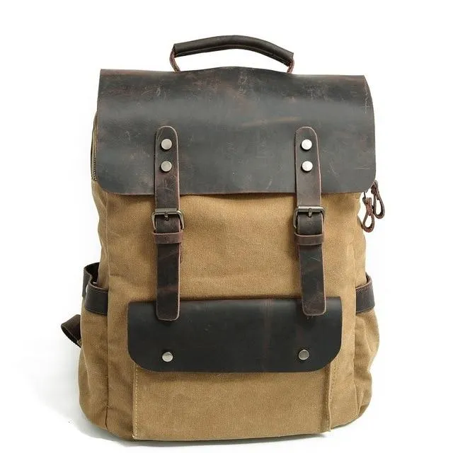 Vintage Canvas Laptop Backpack