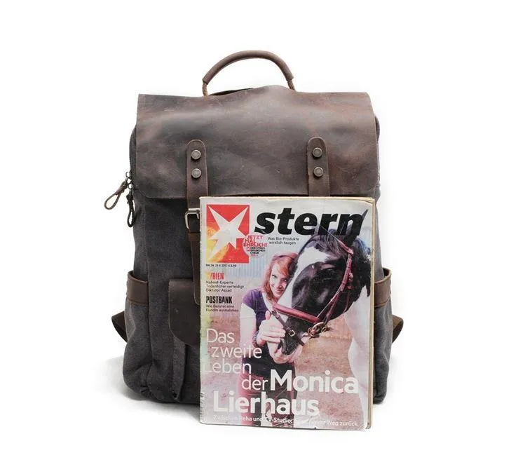 Vintage Canvas Laptop Backpack
