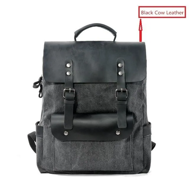 Vintage Canvas Laptop Backpack