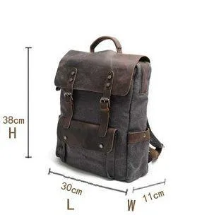 Vintage Canvas Laptop Backpack