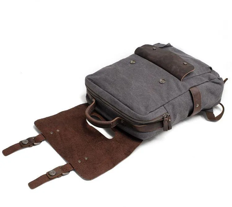 Vintage Canvas Laptop Backpack