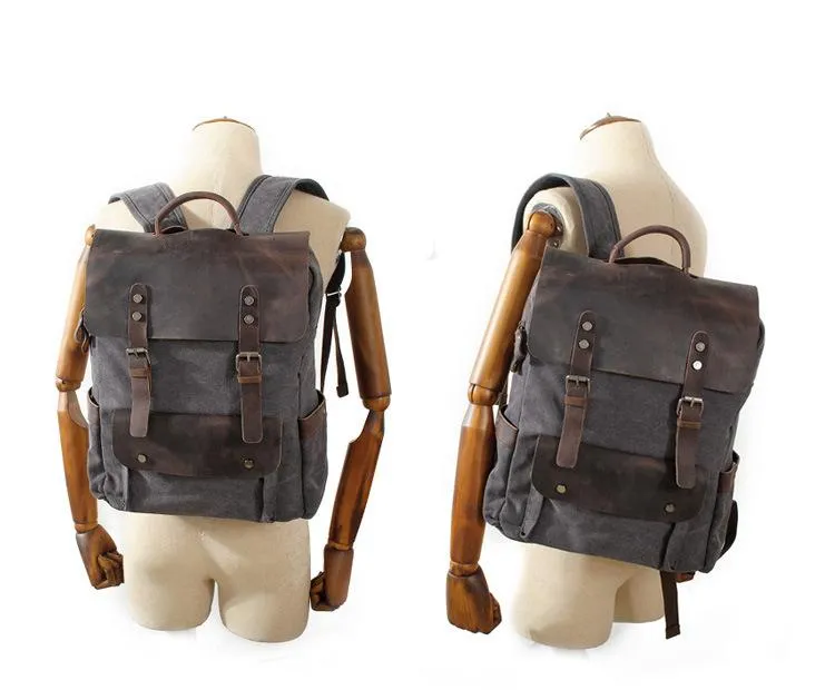 Vintage Canvas Laptop Backpack