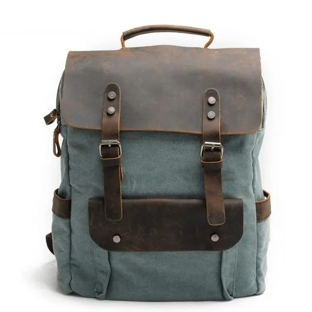 Vintage Canvas Laptop Backpack