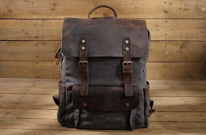 Vintage Canvas Laptop Backpack