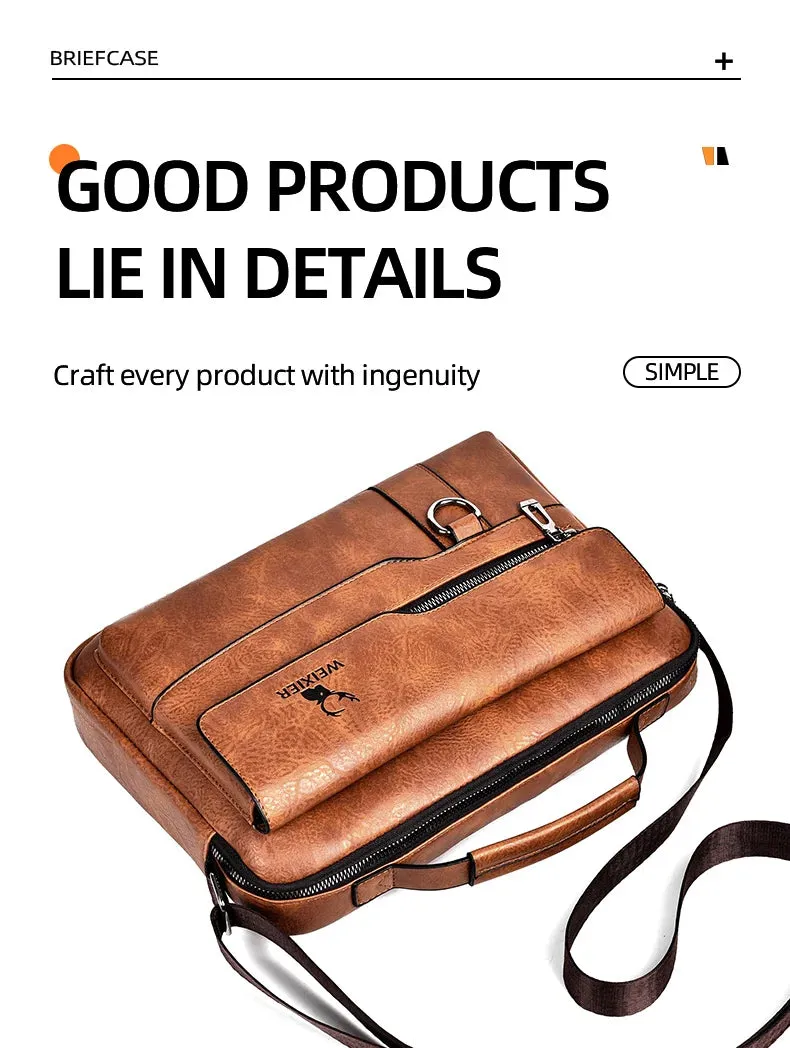 Vintage Leather handbag For Men