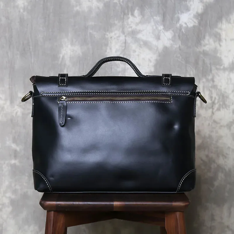 Vintage Leather Messenger Bag - Timeless Style and Durability