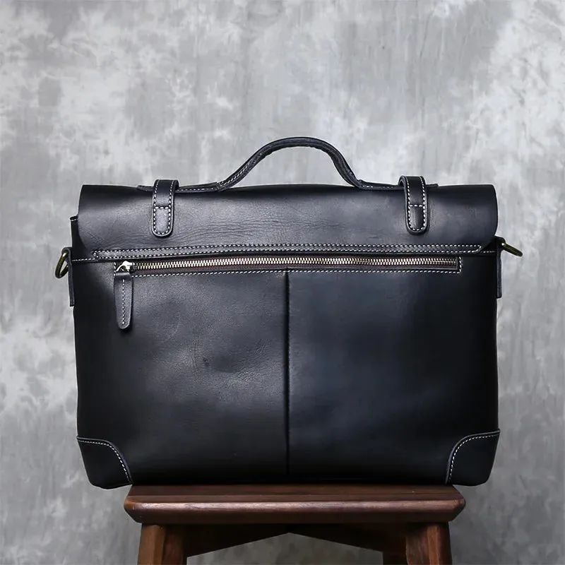 Vintage Leather Messenger Bag - Timeless Style and Durability