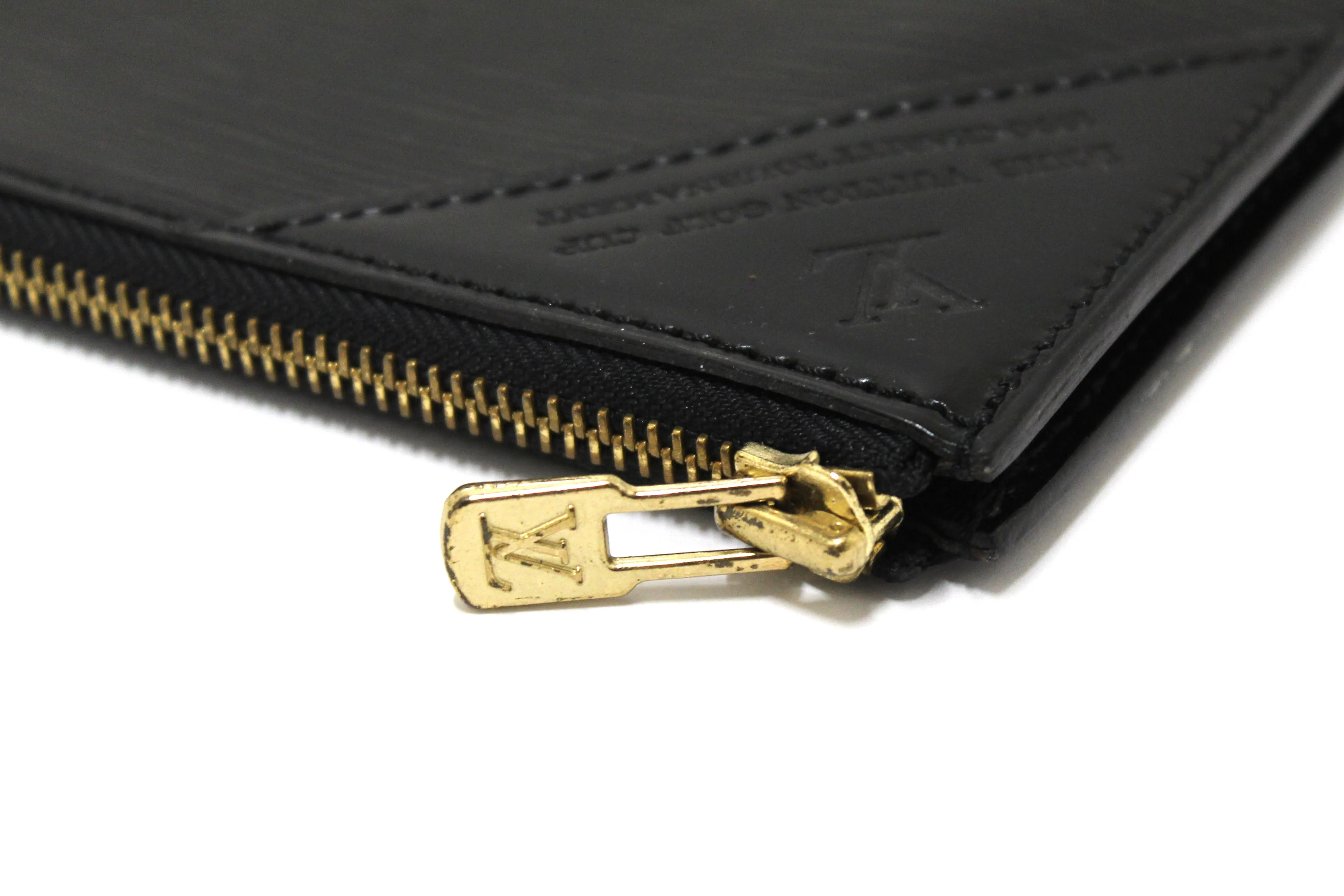 Vintage Louis Vuitton Golf Cup 1990 Charity Tournament Black Epi Leather Poche Documents Portfolio Case