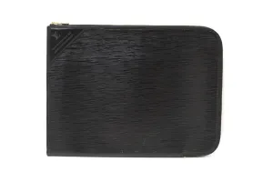 Vintage Louis Vuitton Golf Cup 1990 Charity Tournament Black Epi Leather Poche Documents Portfolio Case