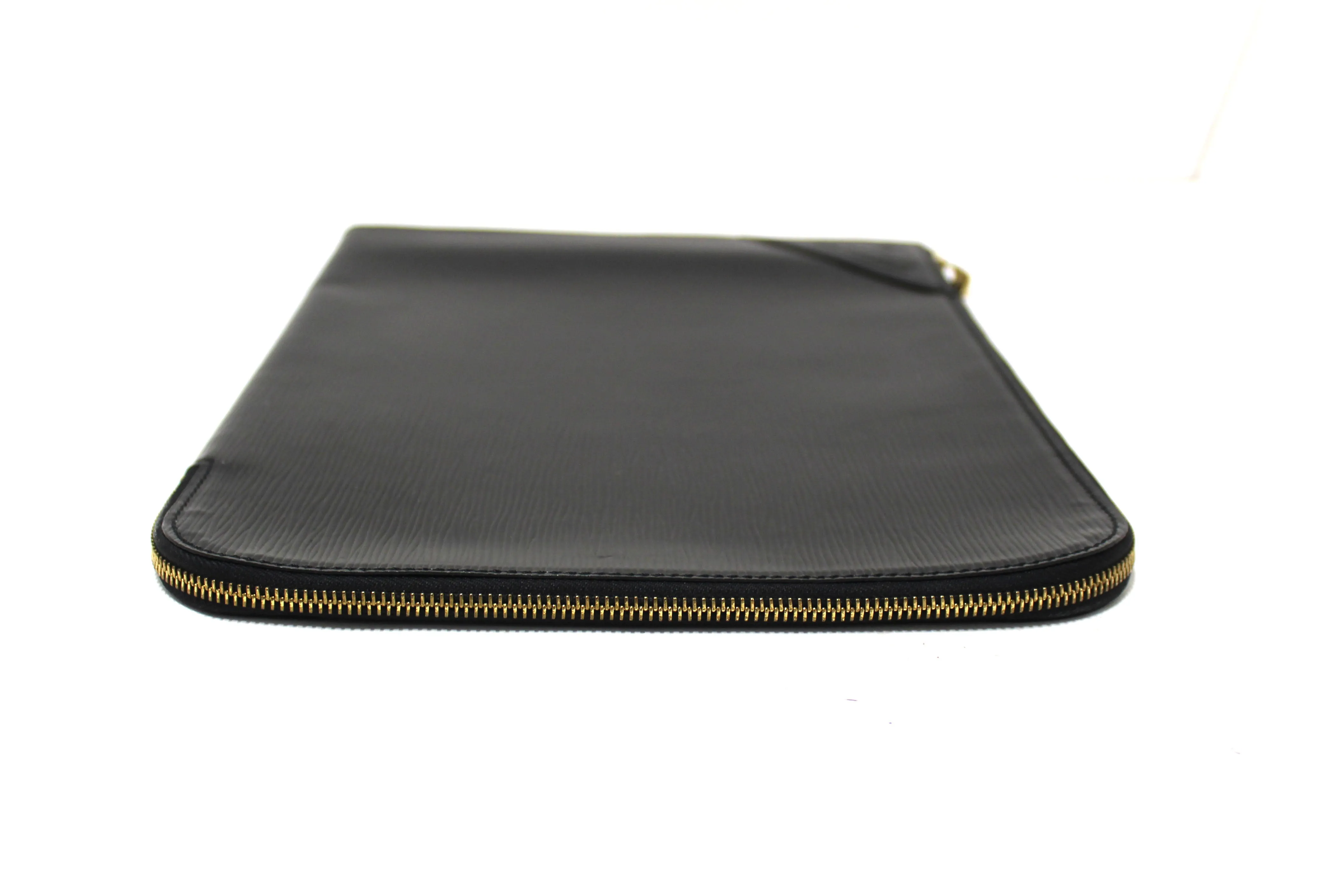 Vintage Louis Vuitton Golf Cup 1990 Charity Tournament Black Epi Leather Poche Documents Portfolio Case