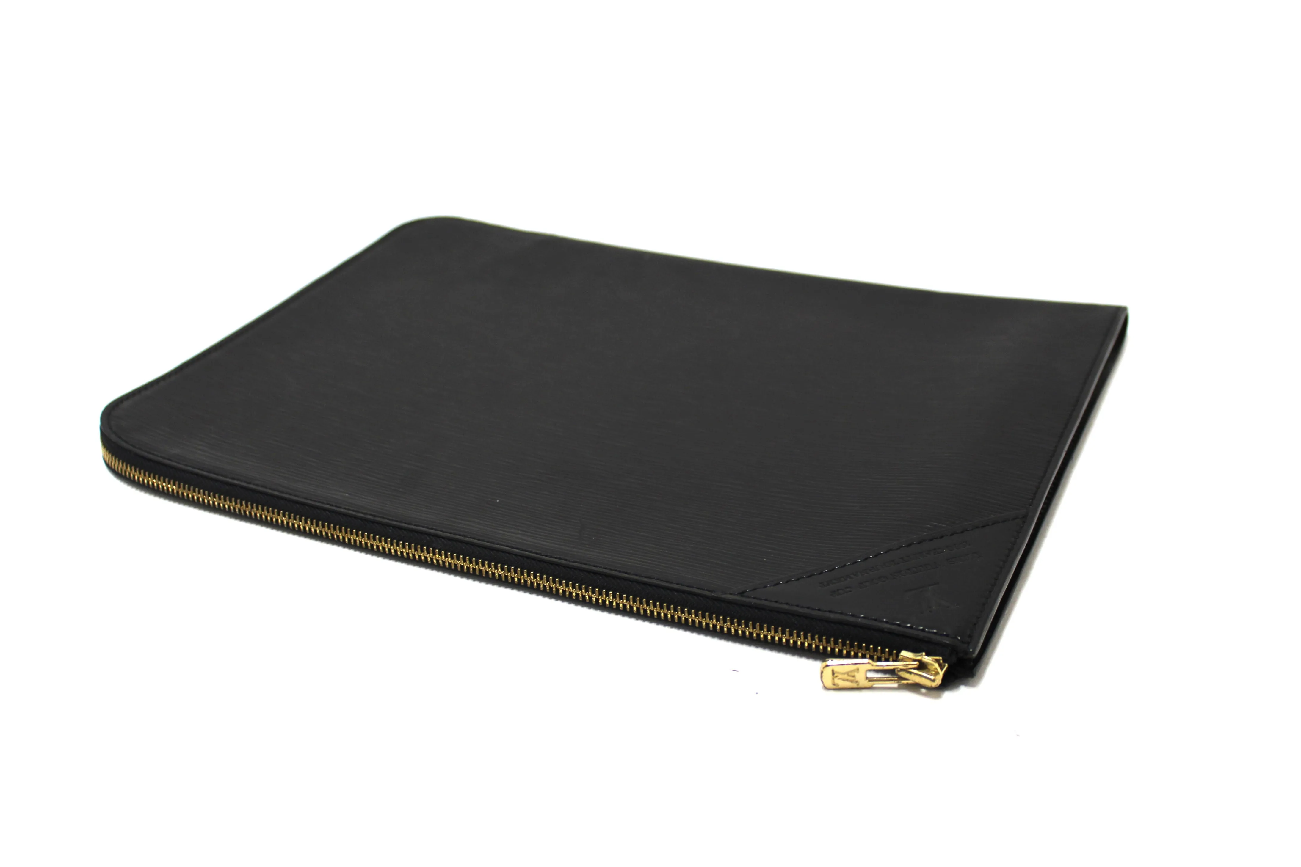 Vintage Louis Vuitton Golf Cup 1990 Charity Tournament Black Epi Leather Poche Documents Portfolio Case