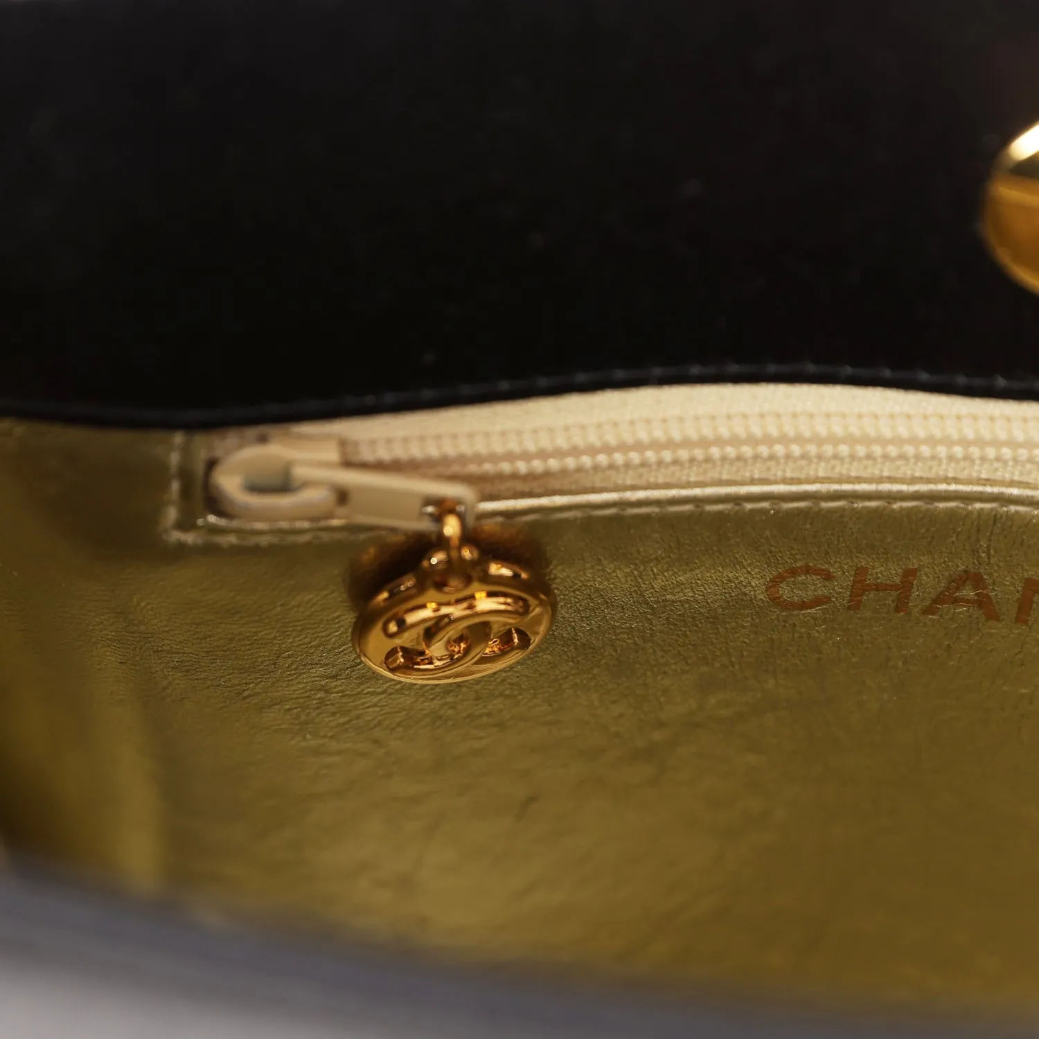 Vintagetrendy Inspired  Chanel Square Shoulder Bag Black Satin Gold Hardware