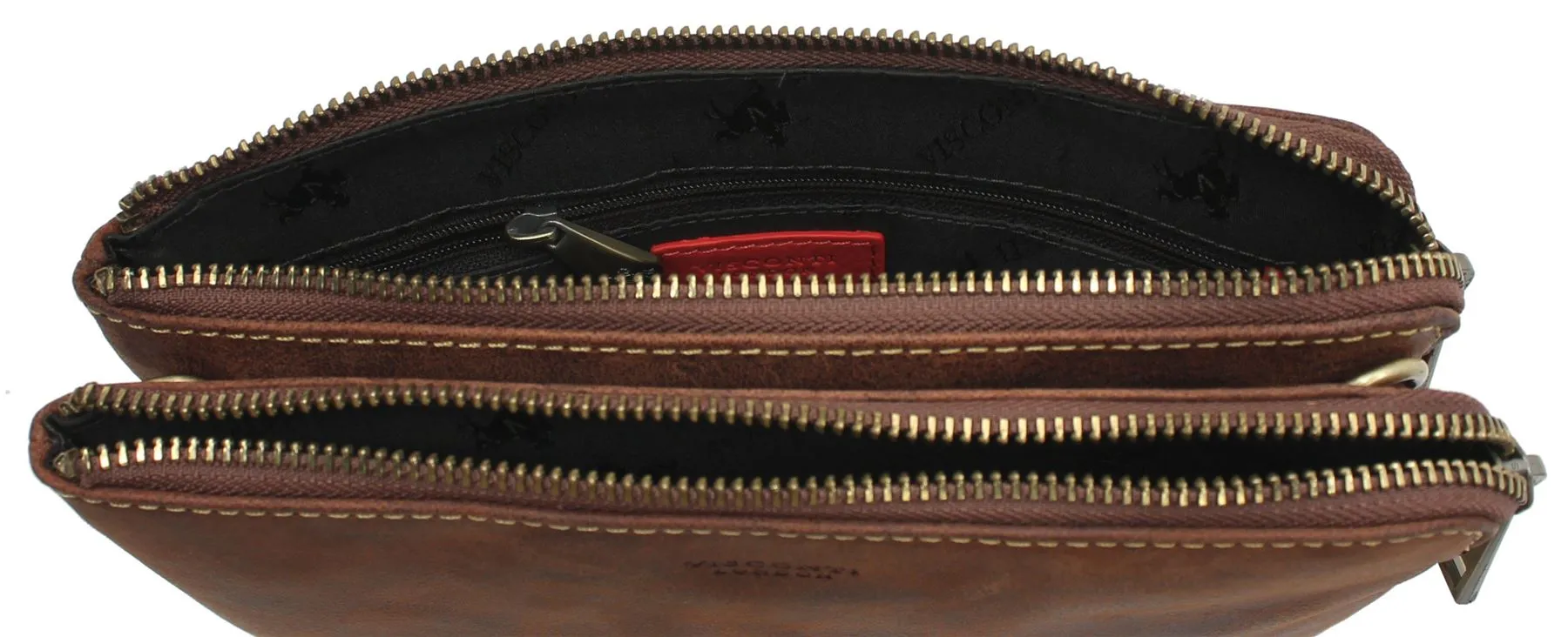 Visconti Leather Eden Clutch/Small Zip Top Shoulder Bag S9