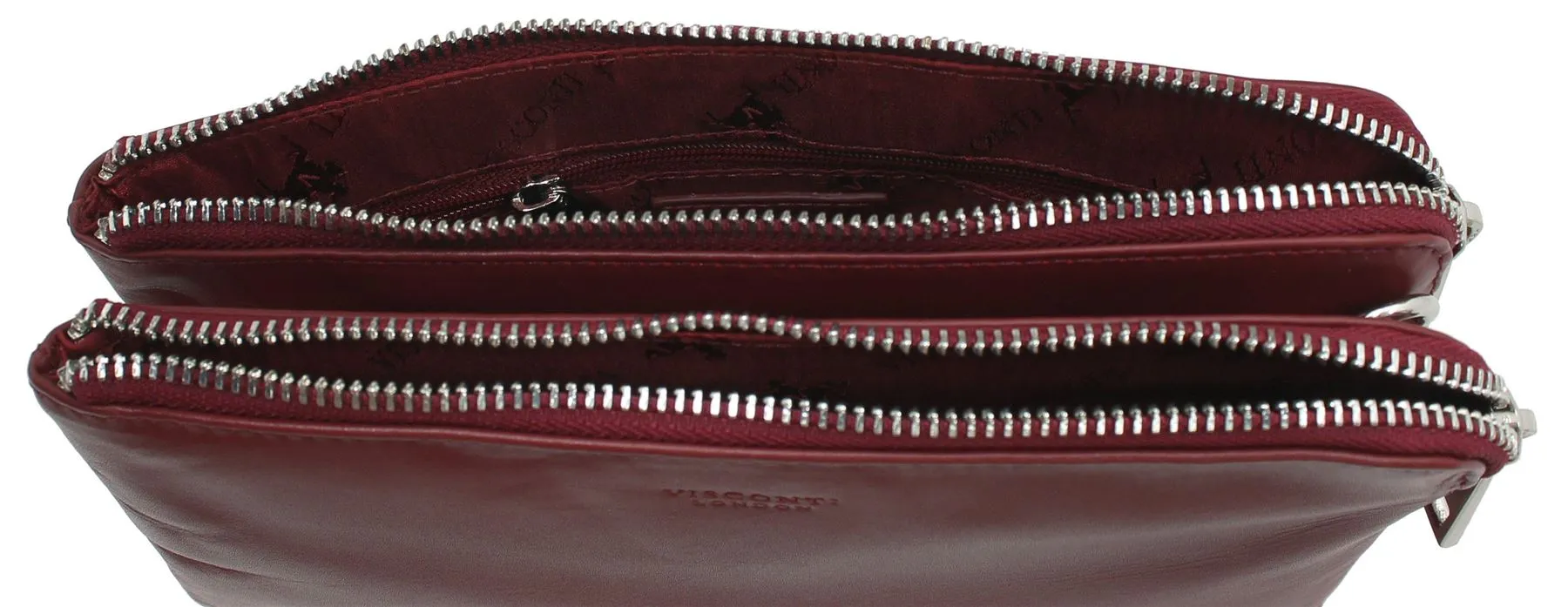 Visconti Leather Eden Clutch/Small Zip Top Shoulder Bag S9