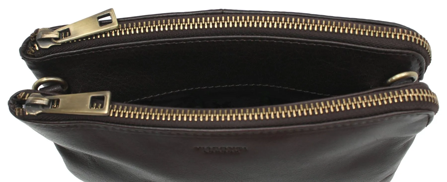 Visconti Leather Eden Clutch/Small Zip Top Shoulder Bag S9