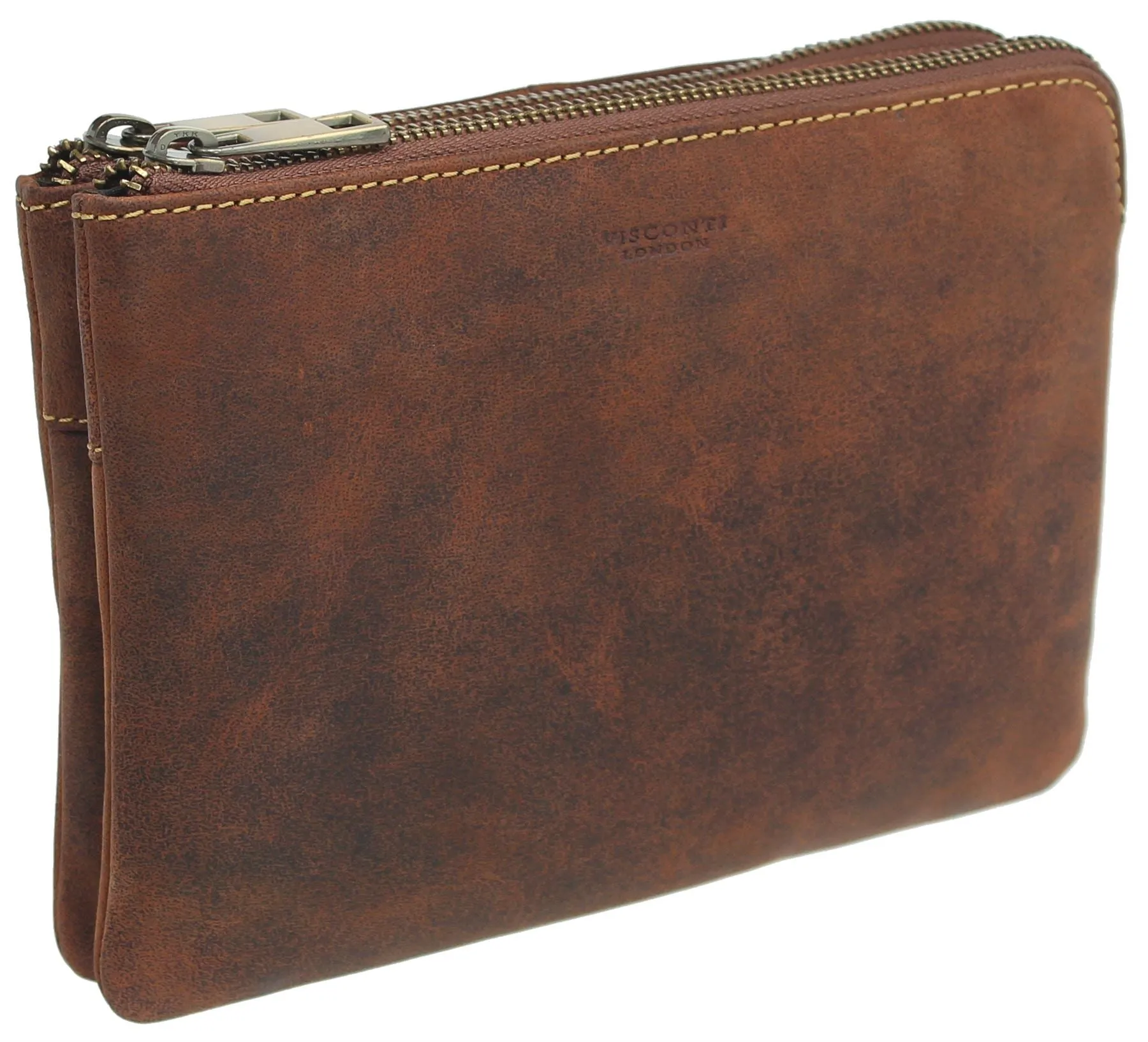 Visconti Leather Eden Clutch/Small Zip Top Shoulder Bag S9