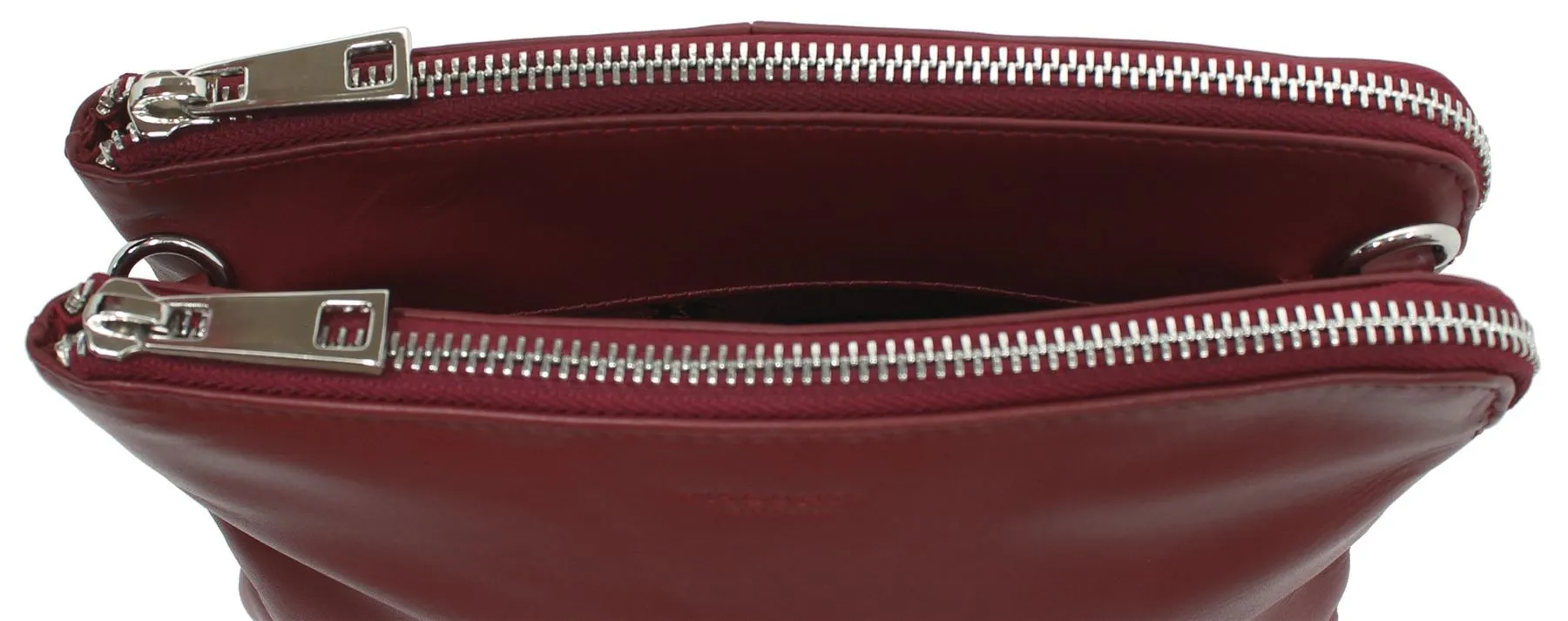 Visconti Leather Eden Clutch/Small Zip Top Shoulder Bag S9