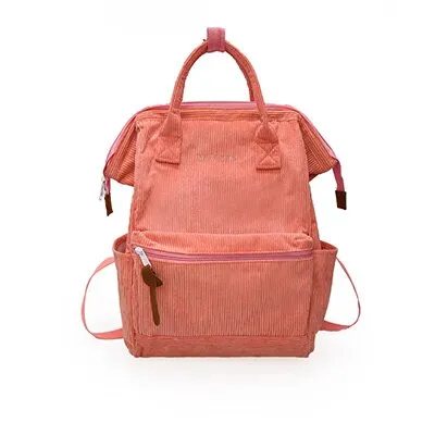 Vvsha Corduroy School Bags For Women Casual Tote Back Shoulder Bags Girls Women’s Backpack Female Teens Back Pack For School Backpack