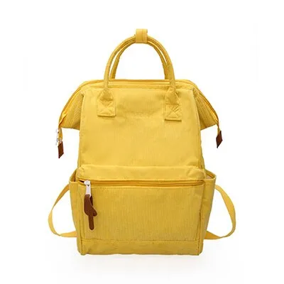 Vvsha Corduroy School Bags For Women Casual Tote Back Shoulder Bags Girls Women’s Backpack Female Teens Back Pack For School Backpack